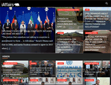 Tablet Screenshot of iaffairscanada.com